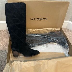 Lucky Brand LK—Prouska Suede Boots Size 10